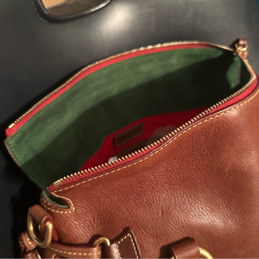 Dooney & Bourke Rich Brown Leather Satchel - Picture 16 of 16
